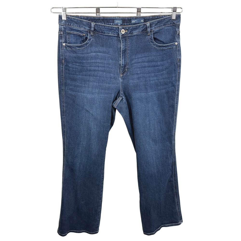 J. Jill Denim Plus Size 20R Jeans Dark Wash High Rise Bootcut Stretch Blue 1739